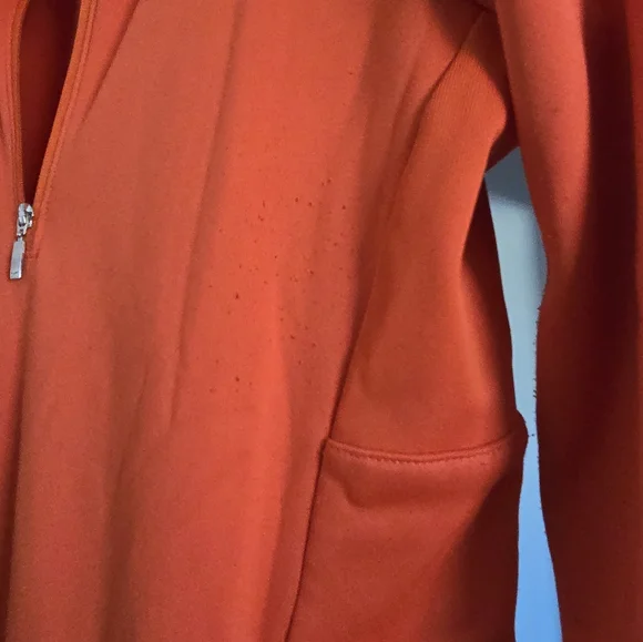 Bright orange Nike Golf pullover - Picture 4 of 8